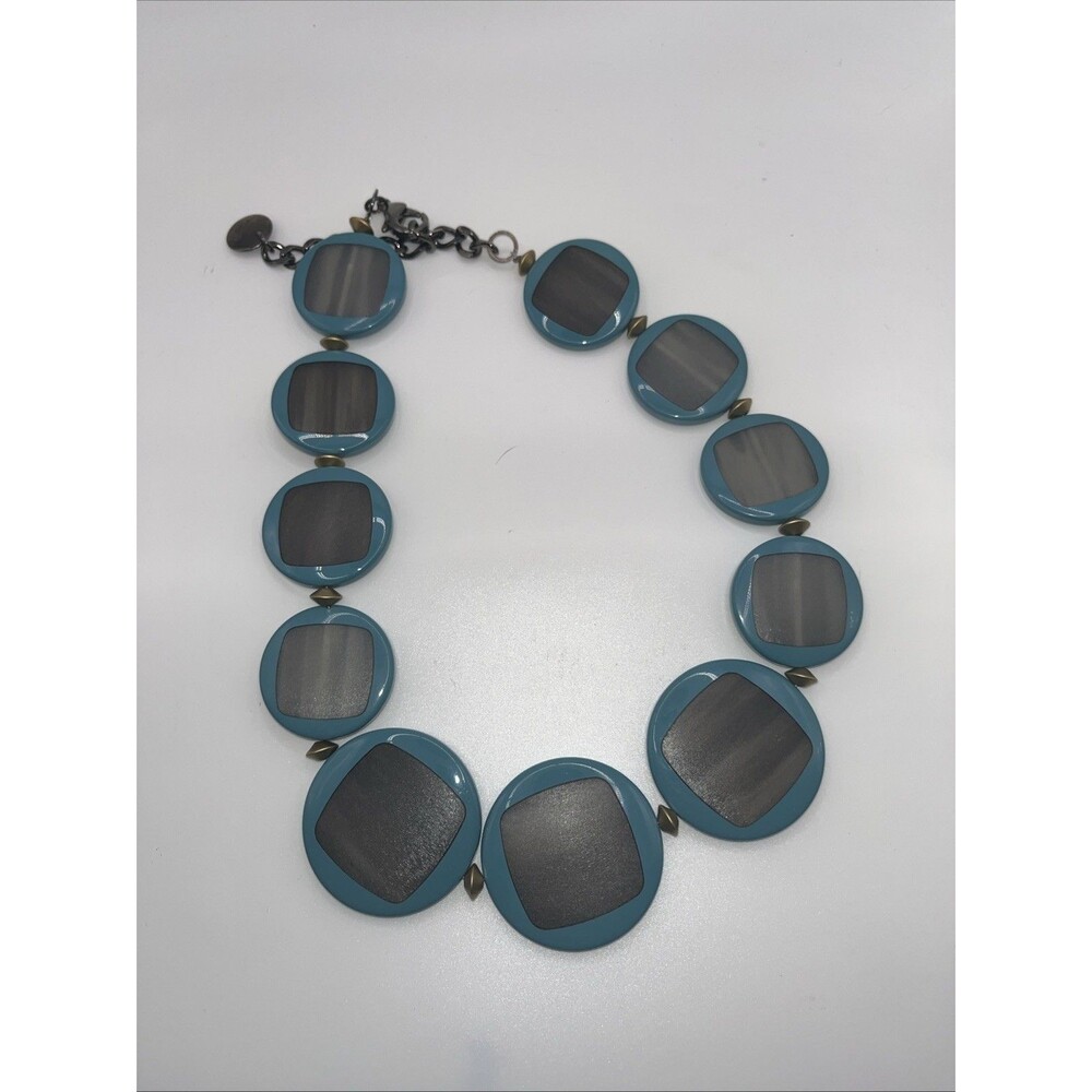 Pono Italian Statement Necklace Dan Lawson Joan Goodman Turquoise Necklace Rare